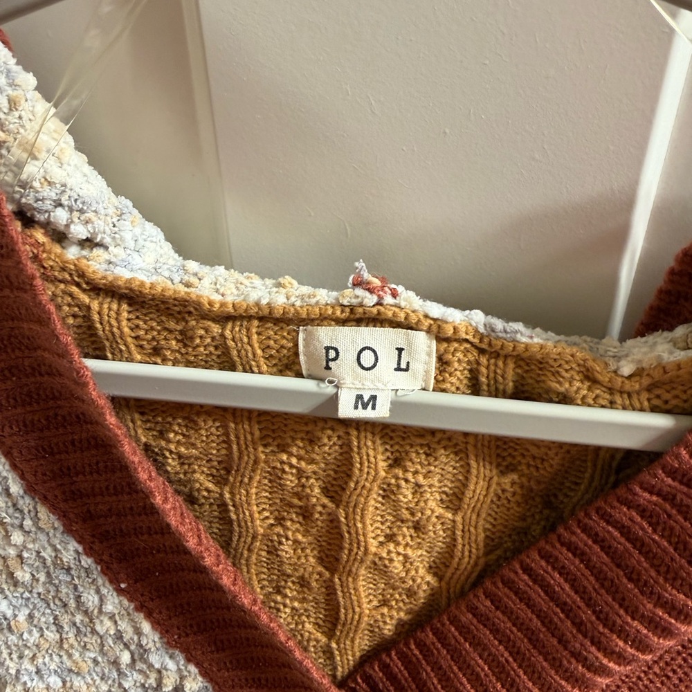 POL NWOT Multicolor Patchwork Cardigan - Picture 4 of 12